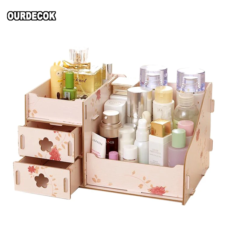 ^*Best Offers Wooden Storage Box Jewelry Container Makeup Organizer Case Handmade DIY Assembly Cosmetic Organizer Wood Box For Office ^*Best Offers Wooden Storage Box Jewelry Container Makeup Organizer Case Handmade DIY Assembly Cosmetic Organizer Wood Box For Office
