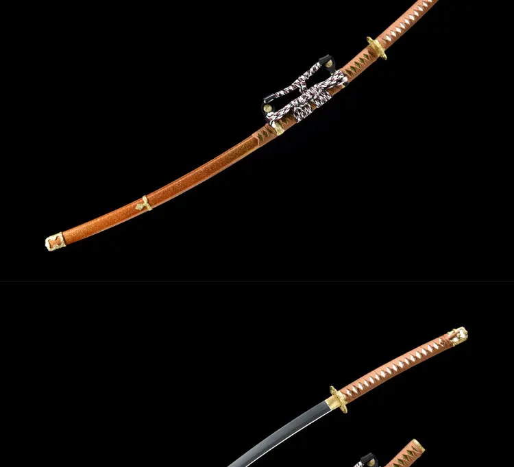 Full Handmade T10 Carbon Steel Clay Tempered No-Hi Blade Razor Sharp Japanese Samurai Katana Sword Battle Ready
