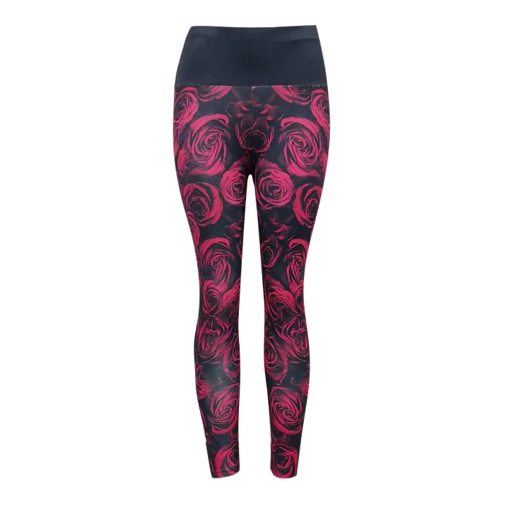 Новые леггинсы для фитнеса, женские розовые спортивные Леггинсы с высокой талией, женские леггинсы для тренировок, Красные эластичные обтягивающие штаны с эффектом пуш-ап размера плюс S-XL