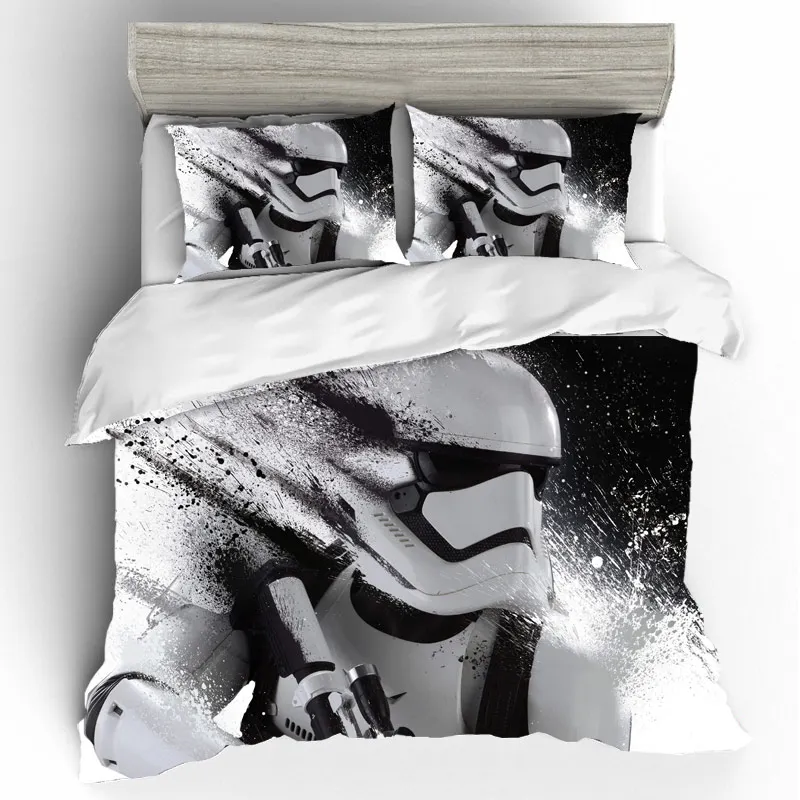 DQ0008 Edredon Звездные войны Комплект постельного белья s пододеяльник домашний текстиль Одиночный Комплект постельного белья королевского размера простыни наволочки постельное белье - Цвет: DQ0008