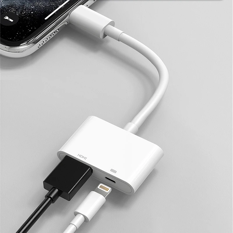Для iPad iPhone HDMI адаптер 1080P HD Цифровой AV 4K синхронизация экрана для к телевизору