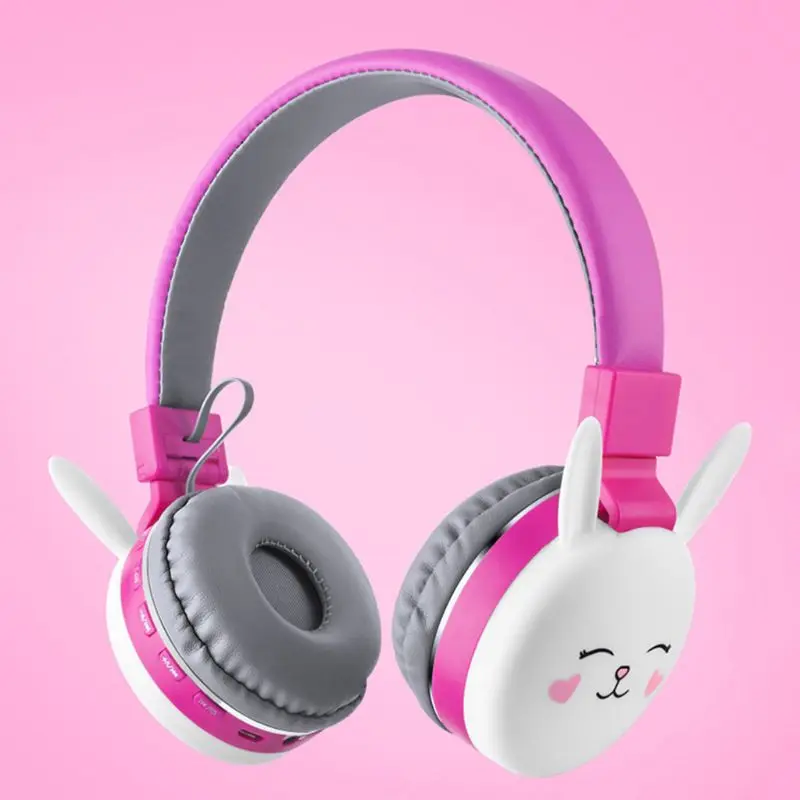 Wireless Music Headset Cartoon Blueooth Headphones Cat Rabbit Cute Animal Gaming Headset