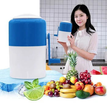 

Portable Manual Ice Shaver Crusher Chopper Maker Crush Machine Hand Kitchen Tool Hand Crank BJStore