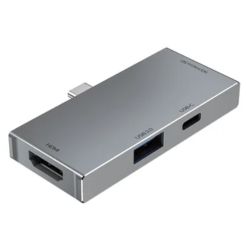 

5 In 1 4K HDMI Type-c Smart Data Transmission Splitter Computer Accessory USB C Hub Portable Power Adapter High Speed