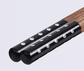 Куриное Крылышко дерево CHOPSTICKS без краски без воска семейный отель Быстрый ребенок твердой древесины посуда - Цвет: 7