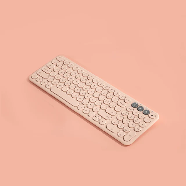 B.O.W  Recharging Bluetooth Wireless Keyboard, Stable 2.4Ghz &BT Dual Mode Quiet Typing 96 Key 3 Devices Connected Keyboard only
