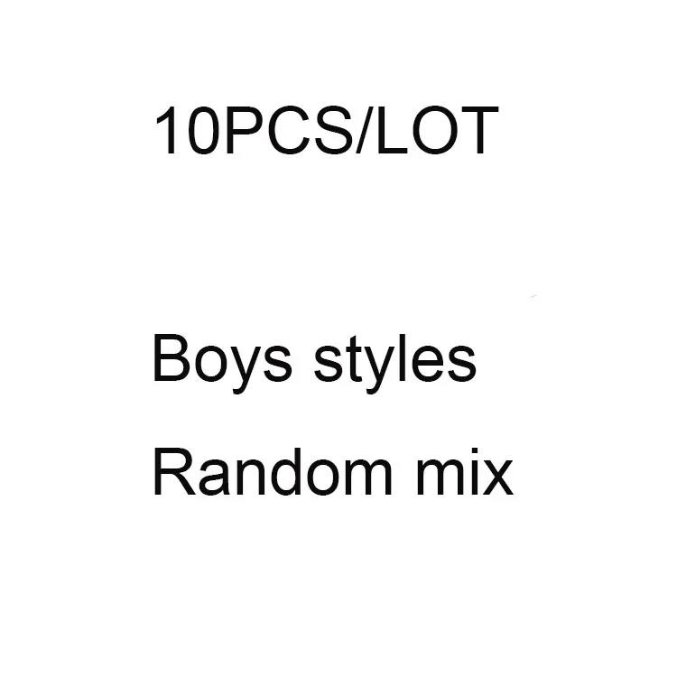 Boys 10 шт./партия, Детские хлопковые нагрудники, фартук для детей, девочек и мальчиков, детский мультяшный ужин, нагрудник для кормления, Одежда для новорожденных - Цвет: Boys