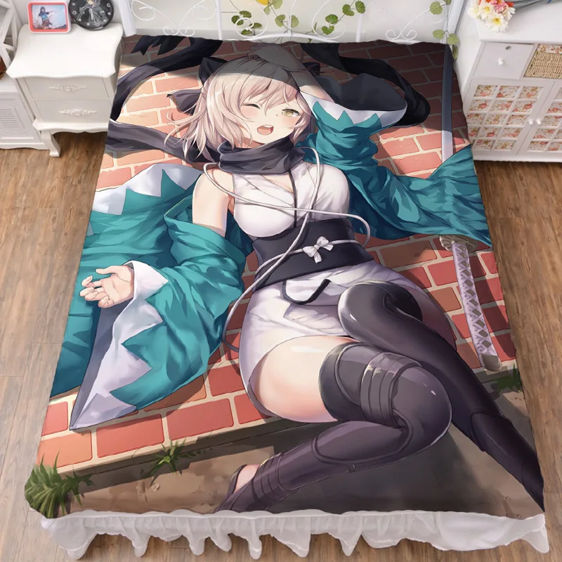 March обновление японского аниме Fate/Grand Order Fate/EXTELLA сексуальное одеяло для девочек летнее одеяло и простыня из молочного волокна 150x200 см - Цвет: fate103
