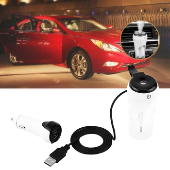 

Car Humidifier Automobile Air Purifier Aroma Diffuser Mist Maker Essential Oil Diffuser with 2 USB Charger