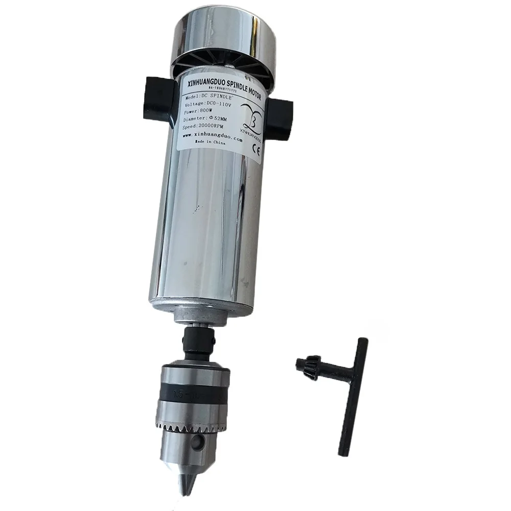 800W DC spindle Motor 0.8KW DC 0-110V 20000RPM CNC Carving Milling Air cold Spindle Motor For Engraving