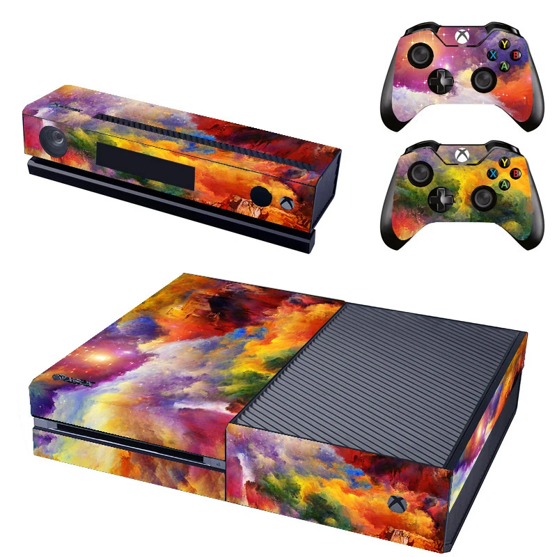 Skin Sticker Cover For Microsoft X Box one Console with 2 Controllers Decal For Gamepad - ANKUX Tech Co., Ltd