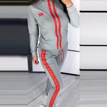 Спортивные костюмы для женщин, спортивный костюм для женщин, модная женская однотонная блузка с принтом, топ и штаны, одежда, спортивный комплект# g4