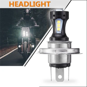

H4 Motorcycle 3030 LED Hi-Lo Beam Headlight Head Light Lamp Bulb 6500K 12-24v Hot Sale
