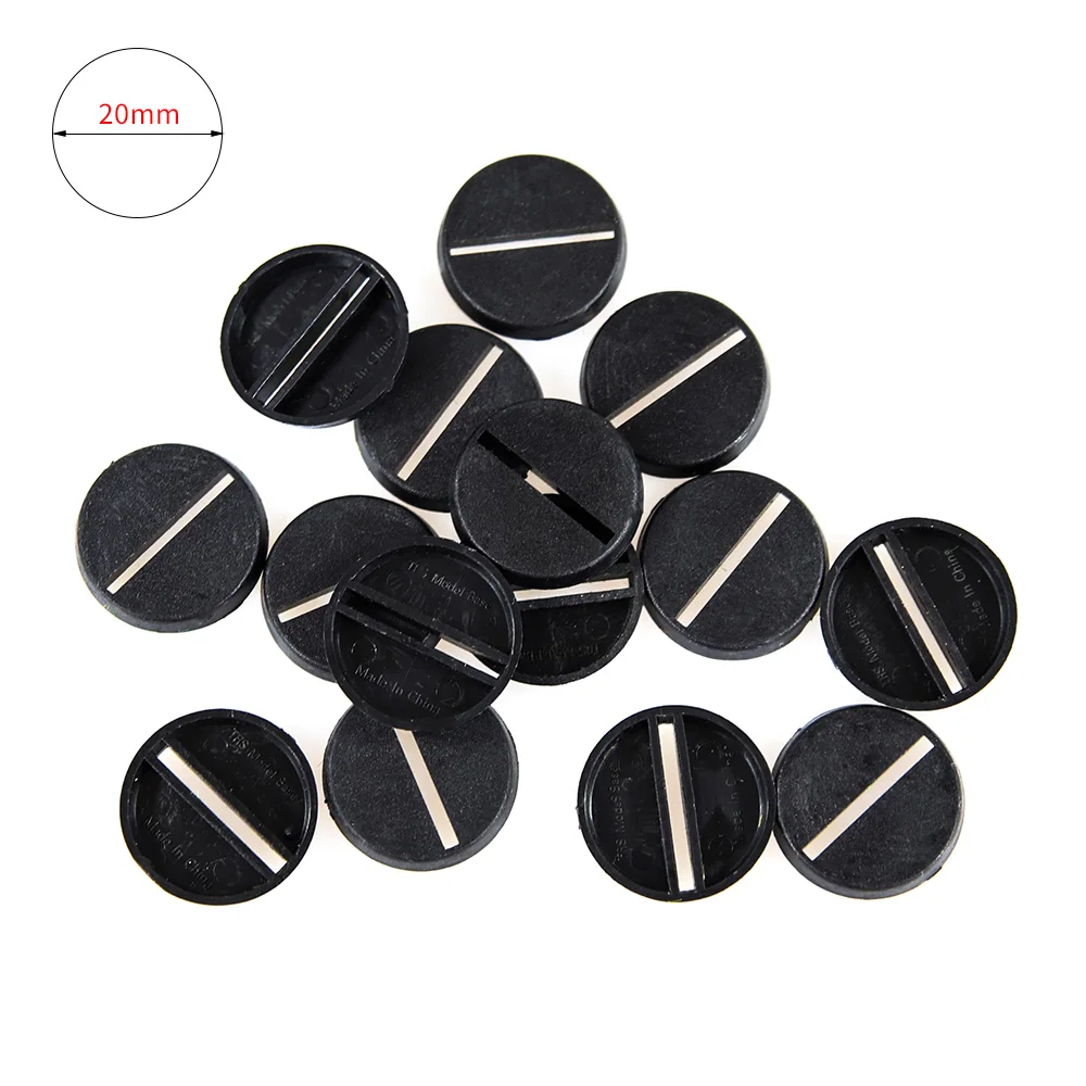 

Miniatures Plastic Round Bases Model Table Base 20mm Table-Games Wargame Hand-made Toys for Gaming 50pcs/100pcs