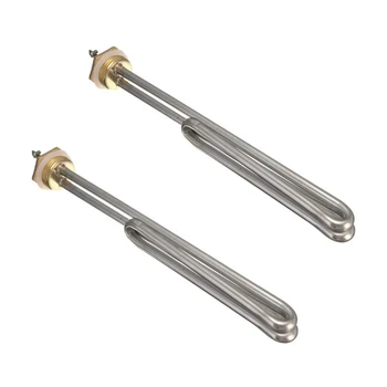 

2 Pcs Hot Stainless Steel Electrical s Booster for Water Heater DN25, 2000W & 3000W