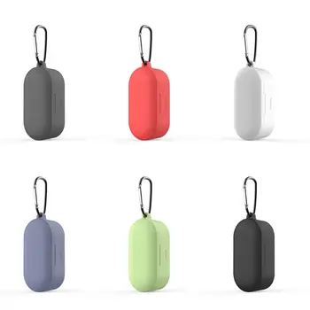 

Anti-fall Protective Cover Silicone Case with Carabiner for QCY T1S/T2C Headset qyh
