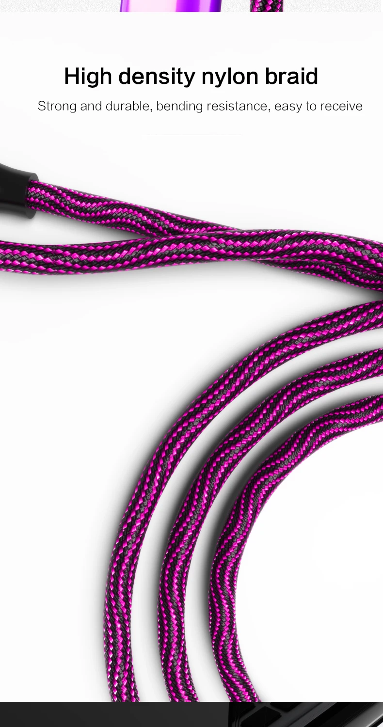 Кабель Micro USB для быстрой зарядки, нейлоновый кабель для зарядки и синхронизации данных для мобильных телефонов, Android, кабель для зарядки samsung iPhone, кабель lightning