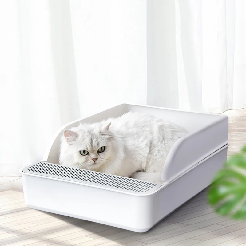 Кошачий Туалет, анти-всплеск, полузакрытый дезодорант, туалет для домашнего животного собаки, постельное белье, кошачий унитаз, песочница с лопатой