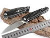 KESIWO folding knife D2 blade pocket camping hunting survival knives flipper carbon fiber tactical kitchen outdoor gift EDC tool 1