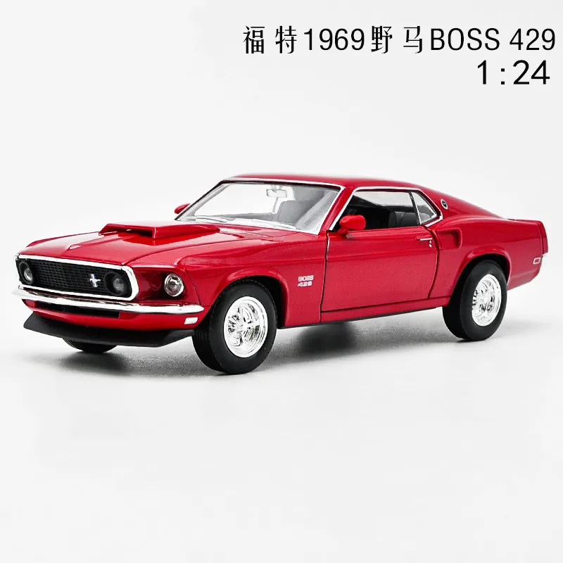 1:24 Forddd 1969 Мустанг босс 429 спортивный автомобиль моделирование сплав Модель