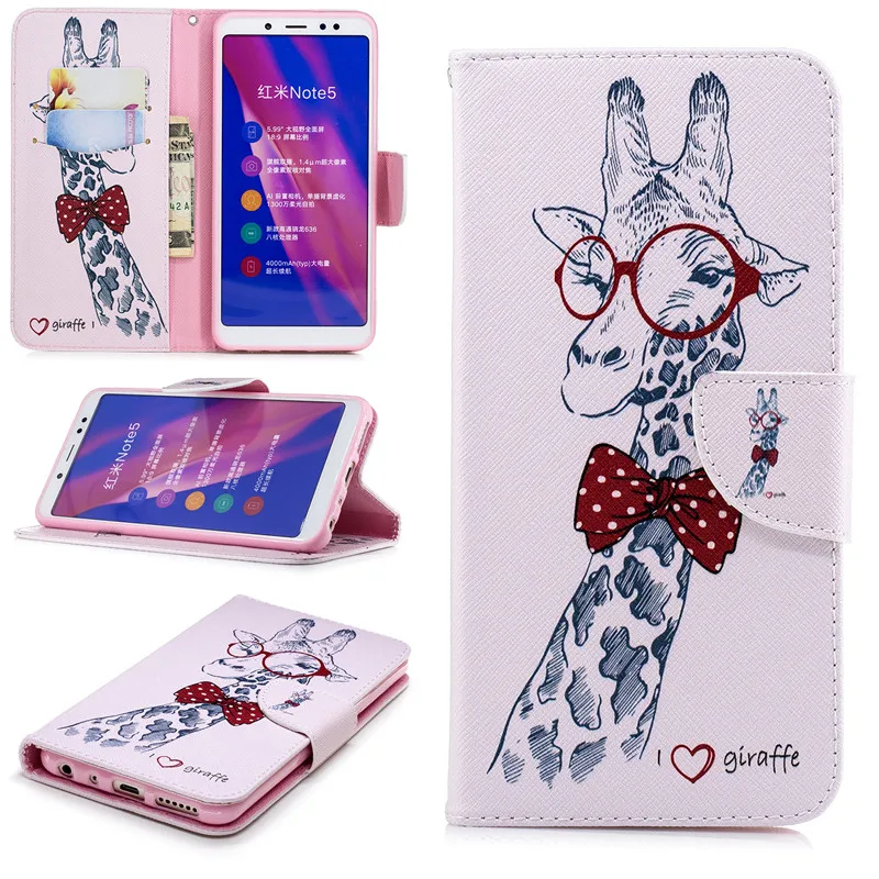 Чехол книжка из искусственной кожи для Xiaomi Mi A1 A2 Lite Redmi 9 8 7 8A 7A Note 9S 8T 6 5 Pro 4