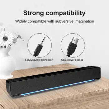 

Computer Audio Desktop Speaker Subwoofer Notebook Multimedia Small Strip Speakers