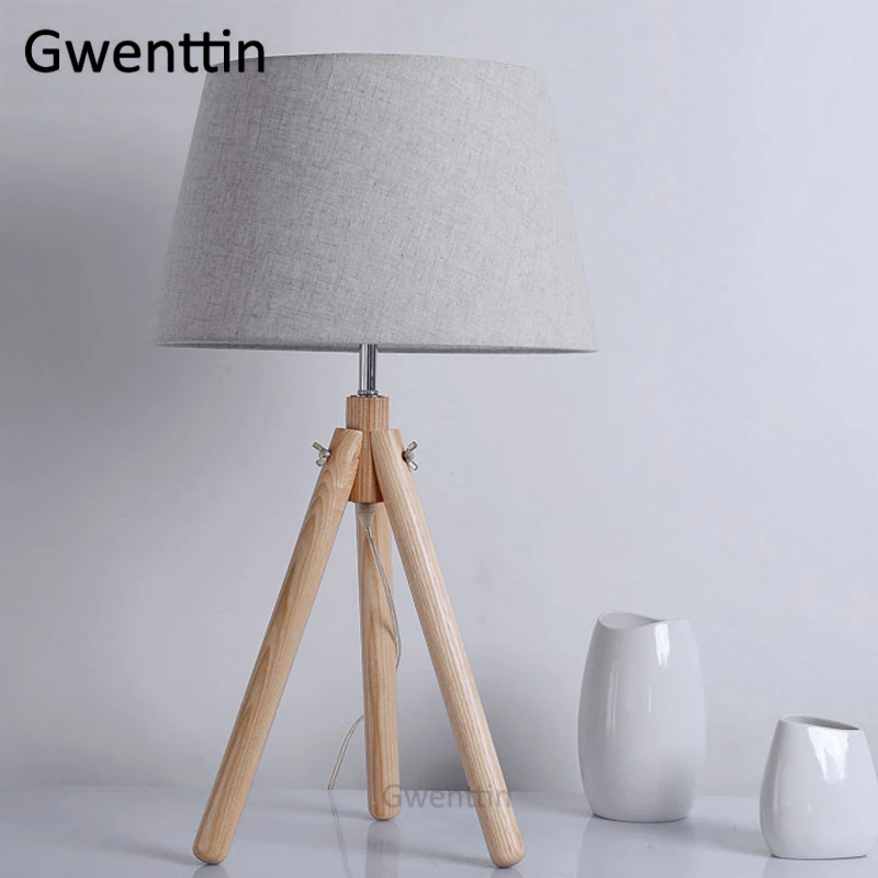 Table Lamp A Nordic штатив Деревянные Напольные светильники светодиодные стоящий светильник приспособления для Гостиная Спальня светильник современный деревянный стенд светильник s домашний декоративный E27 - Цвет абажура: Table Lamp A