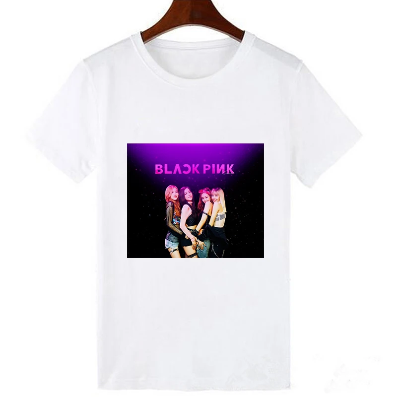19bk1565-white Lei SAGLY модная Корейская Kpop черная розовая футболка с принтом Kill This Love, женская футболка Kawaii Camisas Mujer, футболка Tumblr Femme размера плюс - Цвет: 19bk1565-white