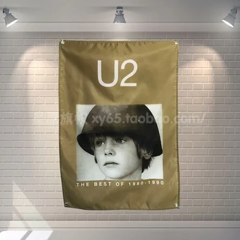 

U2 Large Rock Band Cloth Flag Banners Wall Sticker Bar wine cellar Billiards Hall Studio Theme Wall Hanging Home Decor