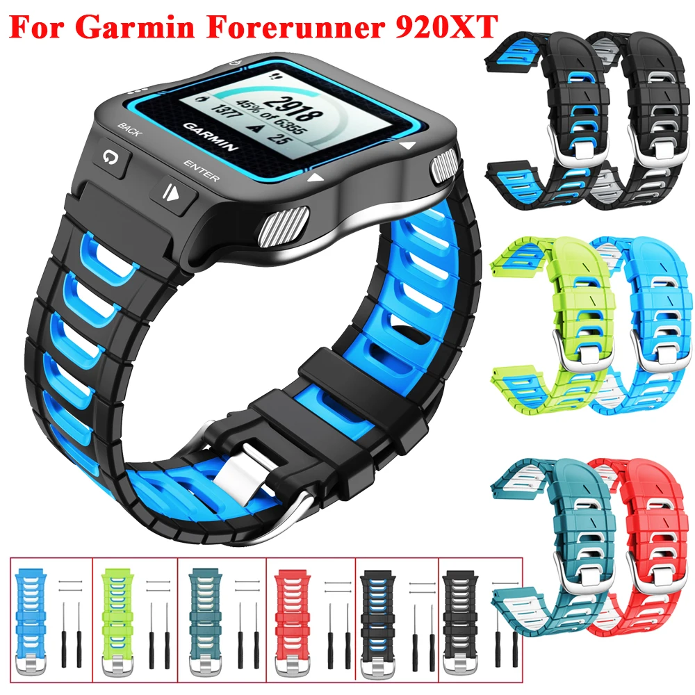 Bracelet pour montre Garmin Forerunner 920XT, bracelet de remplacement en  silicone pour montre Garmin Forerunner 920XT 