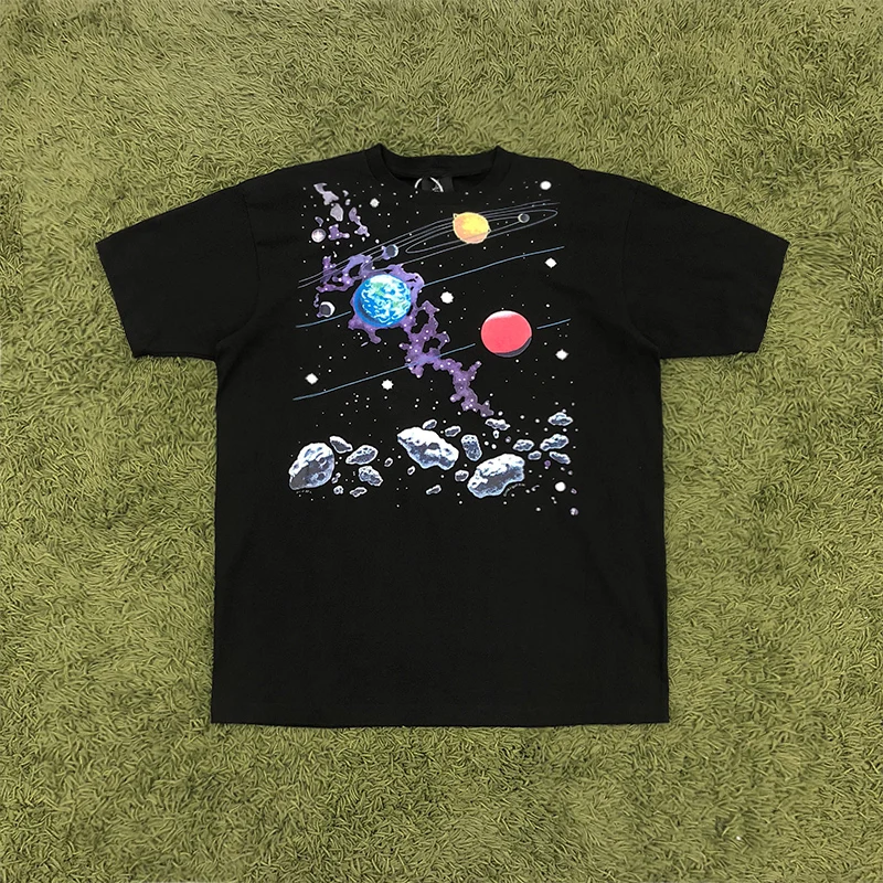 Мужская и женская футболка Astroworld, футболки, новая серия Astroworld, футболка, лучшее качество, повседневная с изображением Трэвиса Скотта, топы Kanye West
