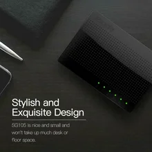 Домашний адаптер офисный термостойкий Ethernet LAN мини 5 портов быстрое многофункциональное соединение стабильный концентратор сетевой коммутатор