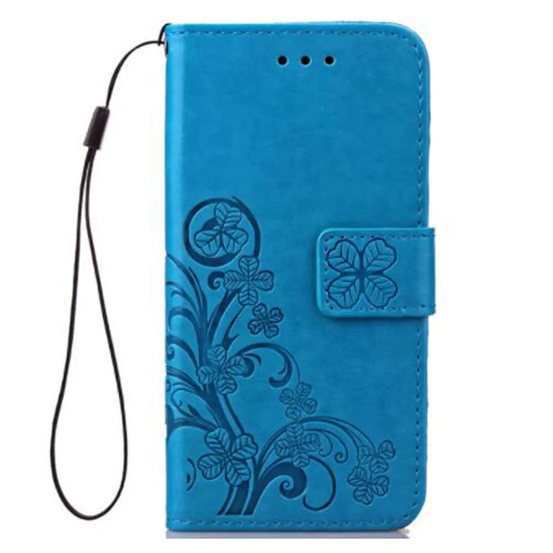 Кожаный чехол с цветочным узором для hafury Umax, чехлы для hafury Mix Wallet, защитный чехол для телефона - Цвет: 2Blue