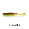 Supercontinent  Soft Lures 50mm 75mm 100mm  Baits Fishing Lure Leurre Shad Double Color Silicone Bait T Tail Wobblers ► Photo 2/6