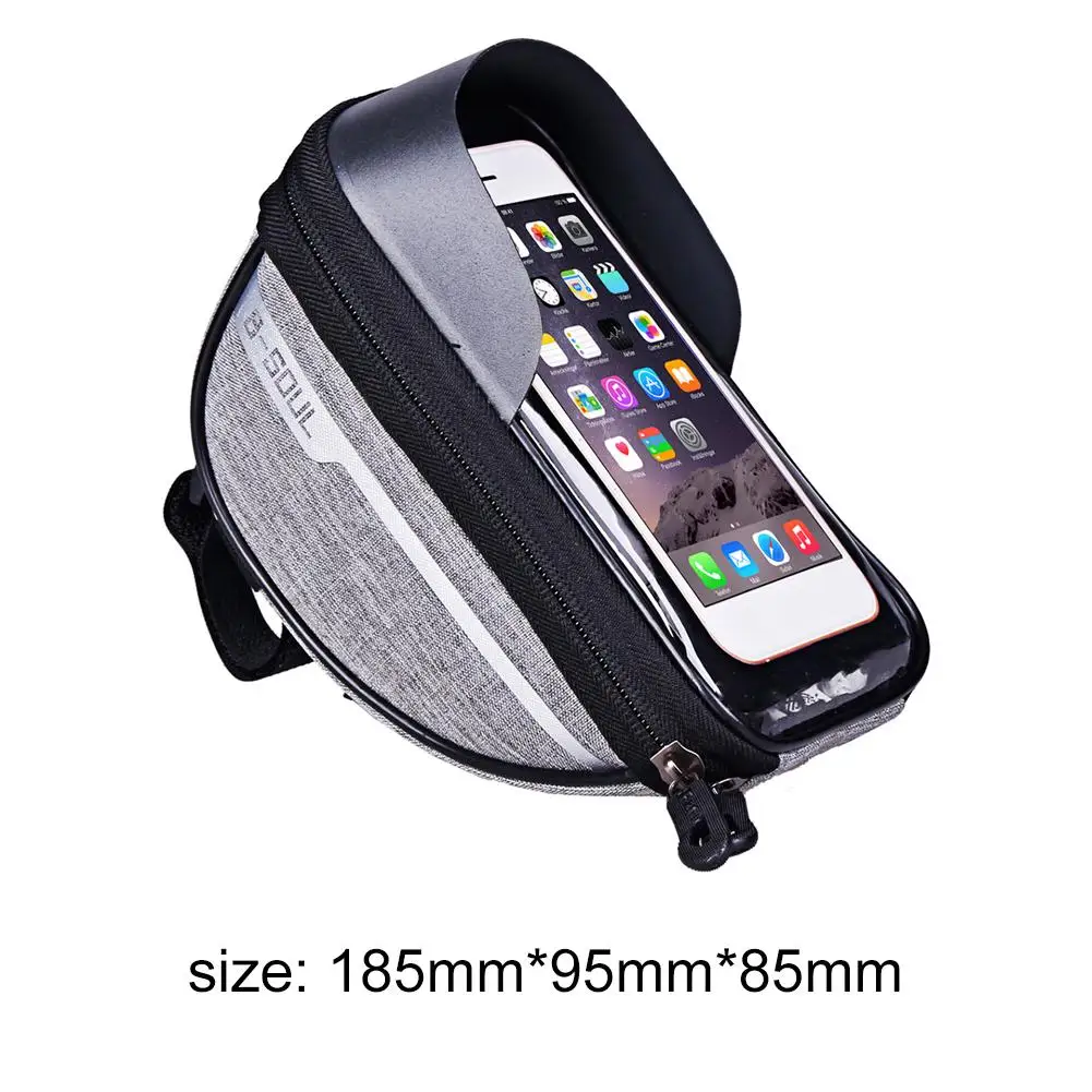 Bicycle Frame Front Tube Bag Portable Waterproof Practical Touch Screen Phone Holder MTB Bike Handlebar Cell Mobile Phone Bag mobile stand for table