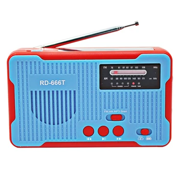 

Emergency Radio Hand Crank Radio 2300MAh Solar AM FM NOAA Weather Radio with LED Flashlight for Smart Phone Charger