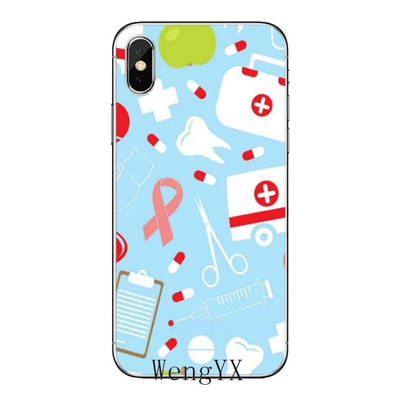 Доктор-дантист стетоскоп инъекции зубов для iPhone XR X XS Max 8 7 6s 6 plus SE 5s 5c 5 iPod Touch аксессуары чехол для телефона - Цвет: Injections-A-14