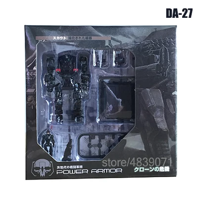 MFT DA27 DA27A DA27C Diaclone трансформация мощность ed-suit power Suit черный мех Solider Lost Planet фигурка игрушка - Цвет: DA27( With Box)