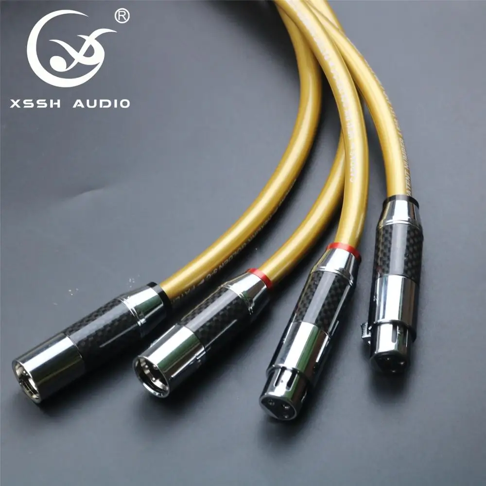 1 пара hi fi Разъем rca кабель Высокое качество XSSH из бескислородной меди с покрытием