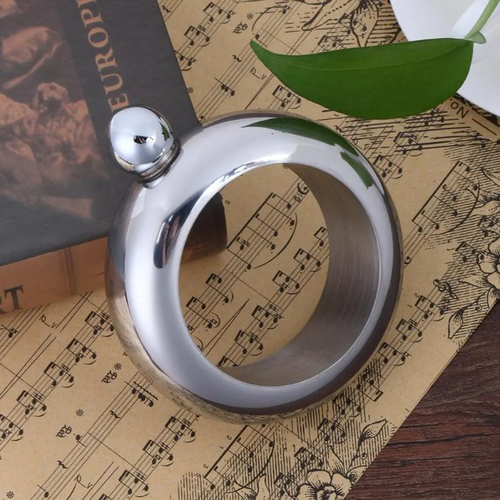 Mini Bracelet Wine Bottle With Funnel Whiskey Vodka Alcohol Container Pot Stainless Steel Bracelet Wine Hip Flask Christmas Gift