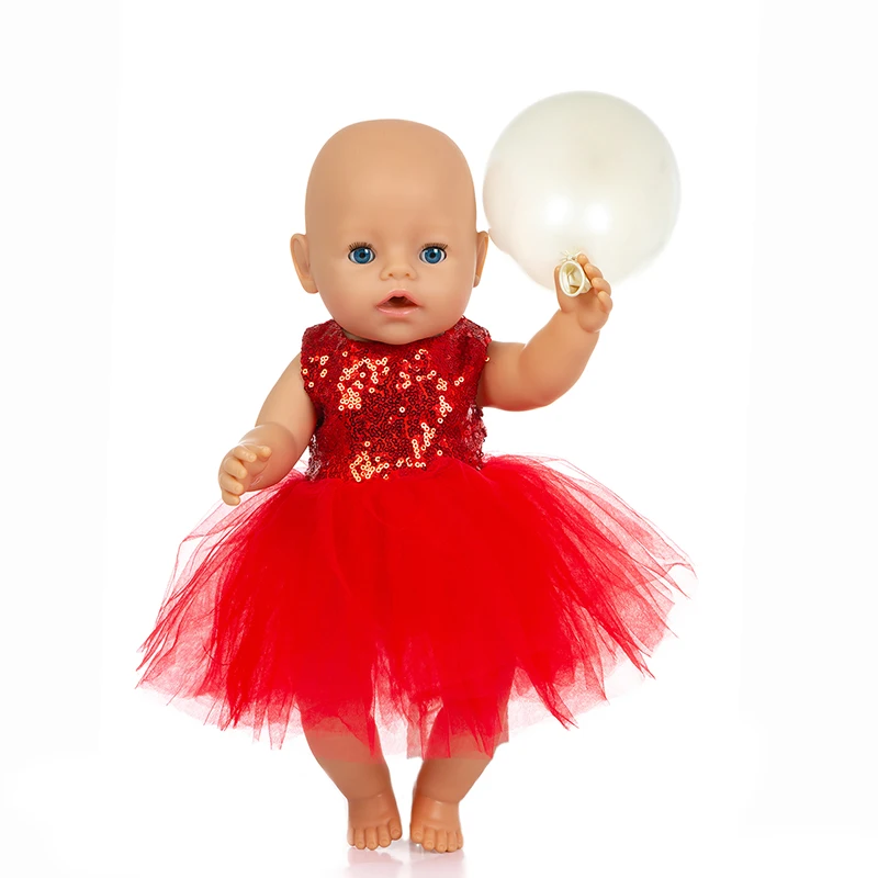 Новинка, модное платье, одежда для 43 см, Zapf Baby Doll, 17 дюймов, куклы для новорожденных, одежда и аксессуары, воздушный шар в комплект не входит - Цвет: 03