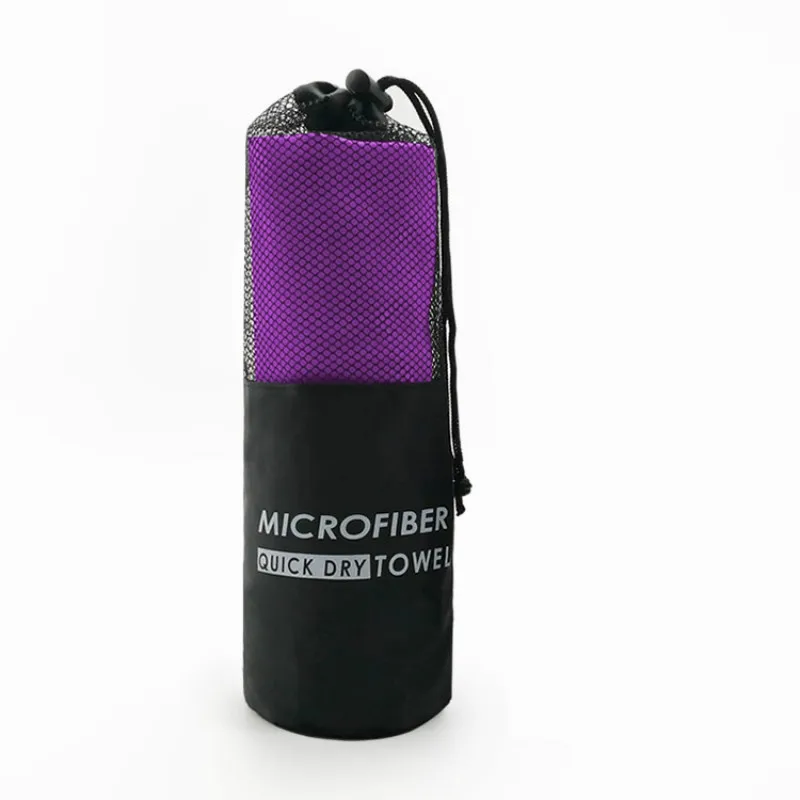 Purple S 2 шт./1 шт. полотенце для путешествий из Микрофибры Мягкое быстросохнущее супер впитывающее полотенце для ванной пляжное полотенце для спортзала, плавания, йоги, органайзер для путешествий - Цвет: Purple S