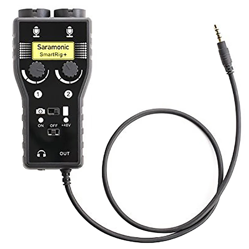 Saramonic Smartrig+ Xlr/3,5 мм микрофон аудио микшер предусилитель и гитарный интерфейс для Dslr камеры Iphone 7 7S 6 Ipad Ipod Xiaomi