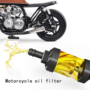 

Universal 8mm Gas Filter Cleaner For Motorcycle Pit Dirt Bike ATV Oil Gas Filter Universal 8MM Oil Cleaner
