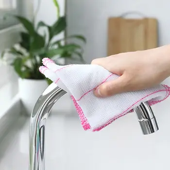 

Household Cleaning Cotton Gauze Cleaning Cloth Rag Absorbent Washing Windows Kitchen Towel Dishcloth Towels Rag