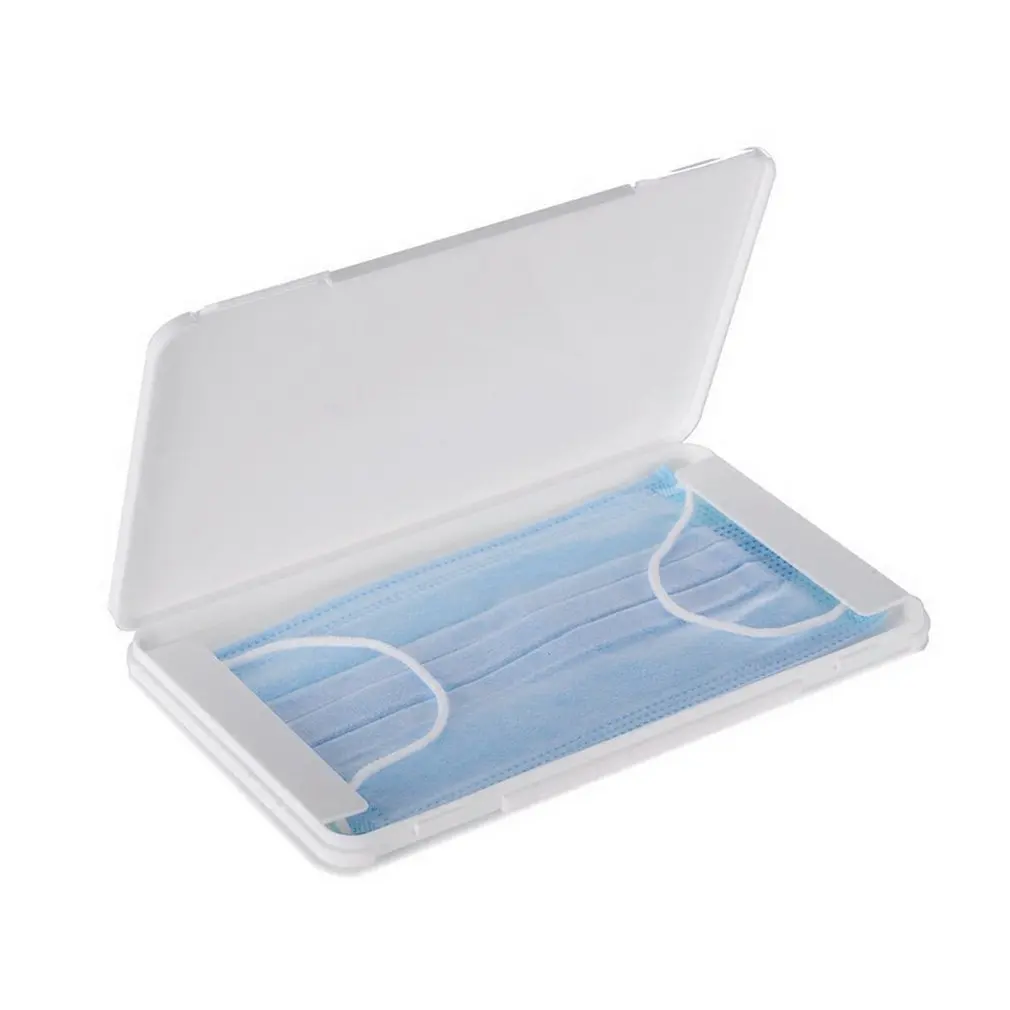 

Mask Storage Box Storage Organizer Portable Face Mask Storage Case Face Shield Holder Dustproof Home Organization