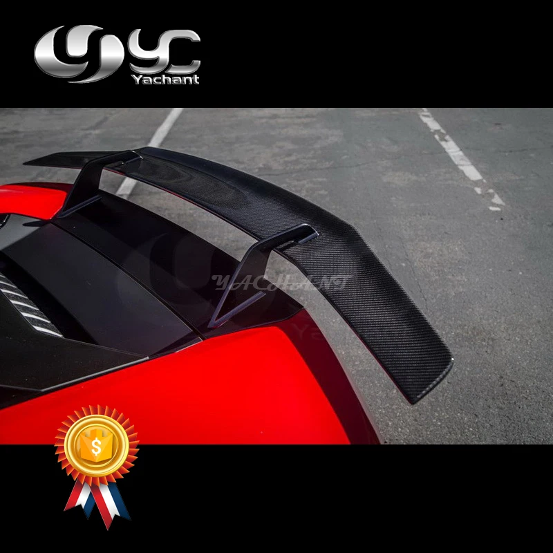 

Супер светильник новый сухой углеродное волокно средства ухода за кожей багажник спойлер, пригодный для 2014-2016 Hurcan LP610-4 VRS Стиль GT Крыло задний спойлер