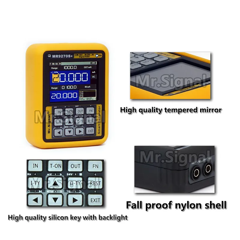 MR9270S+ 4-20MA Signal Generator Calibrate Current Voltage PT100 Thermocouple Pressure Transmitter Logger PID Frequency 4