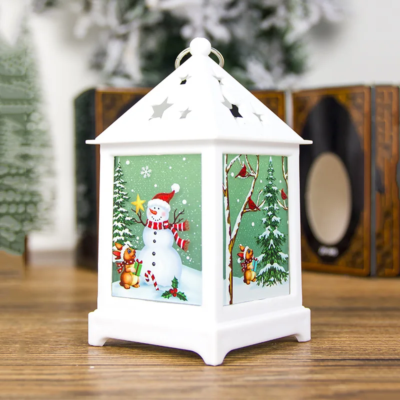 

Christmas tree Wind Light Holiday Xmas Lantern Ornament Creative Decor