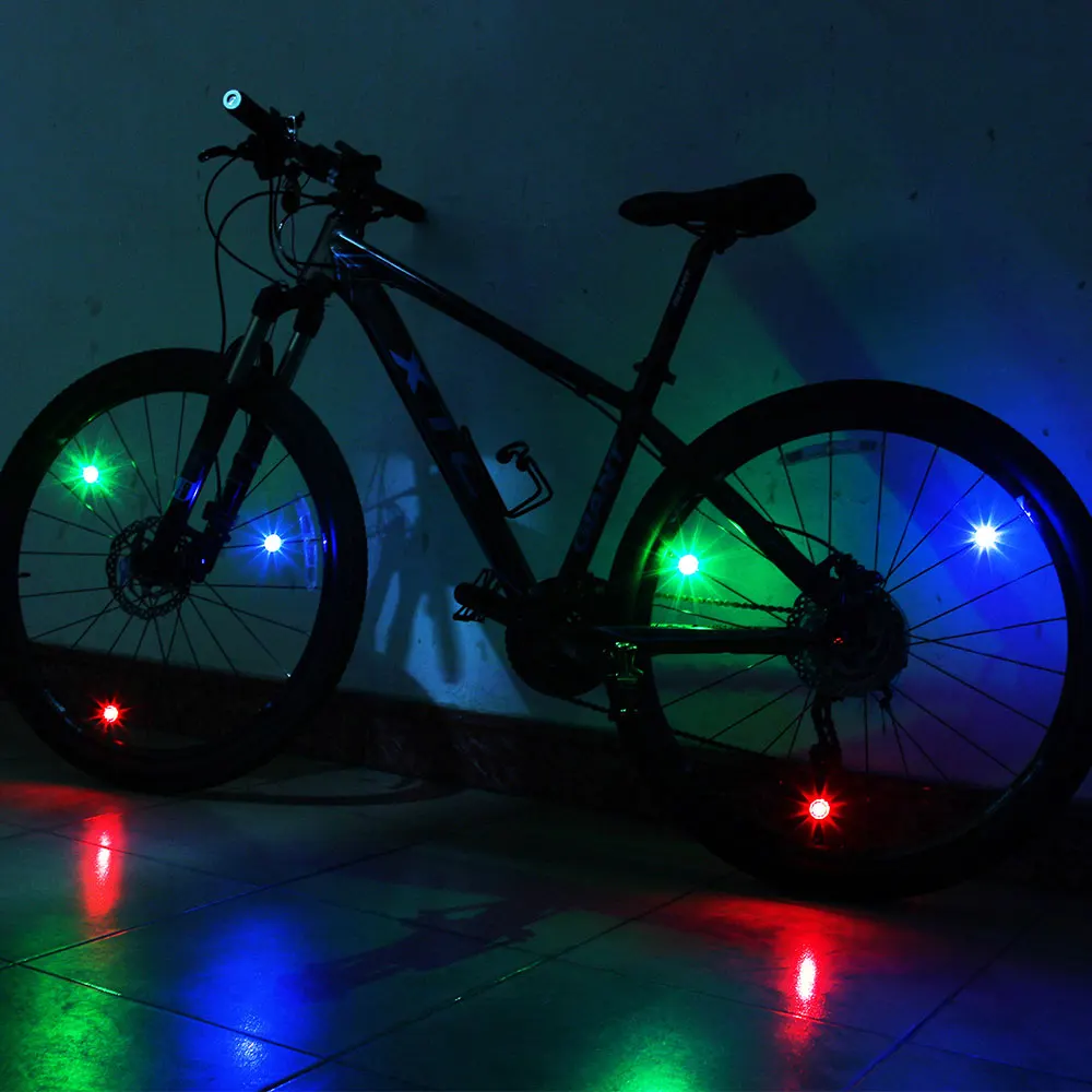 

Mini Cycling Bicycle Bike Spoke Wheel Tire Light Waterproof Bike Accessories Night Ride Safety
